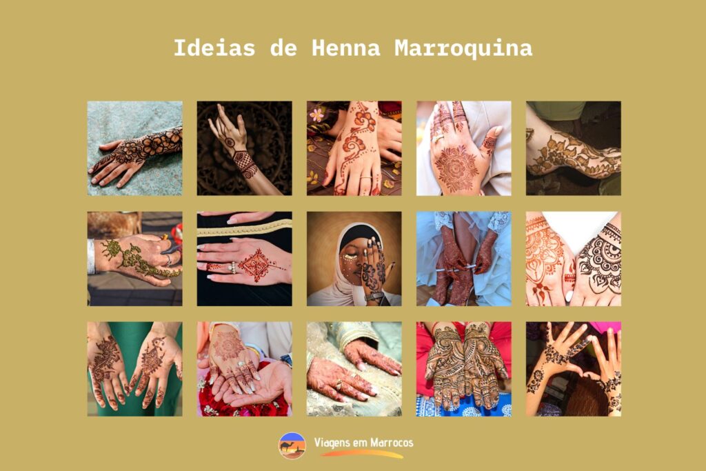 Henna Marroquina: História, Significado, Ideias, Cuidados e Workshops Autênticos no Marrocos Ideias de Henna Marroquina